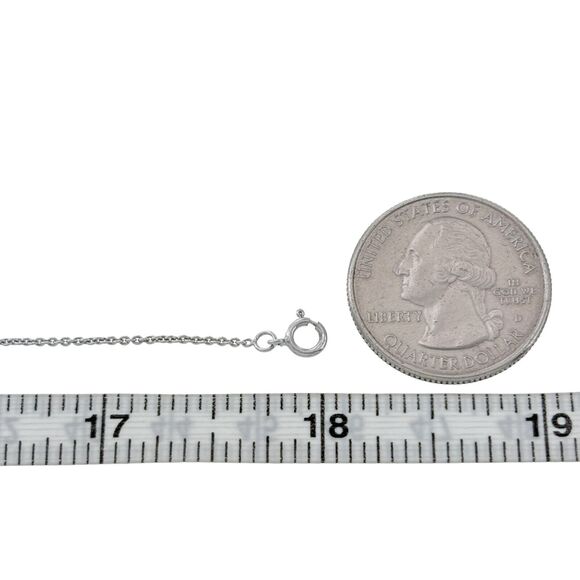 Vintage Sterling Silver 925 1.1mm Cable Chain Necklace 18" - Picture 3 of 3